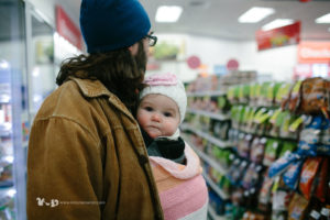 snow day shopping in Conshohocken