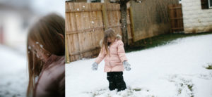 throwing snow