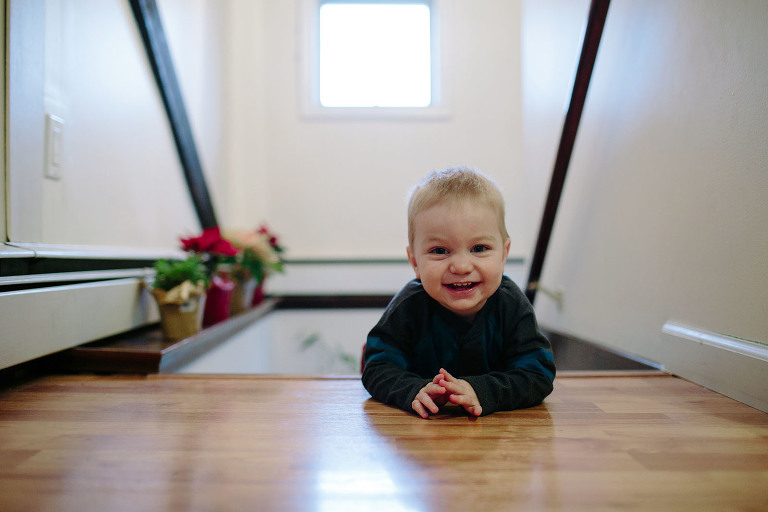 toddler smiling
