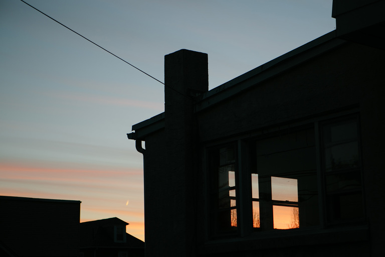 the magic of light workshop house sunset silhouette