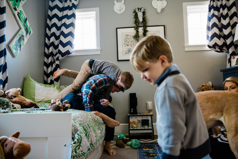 in home documentary family session