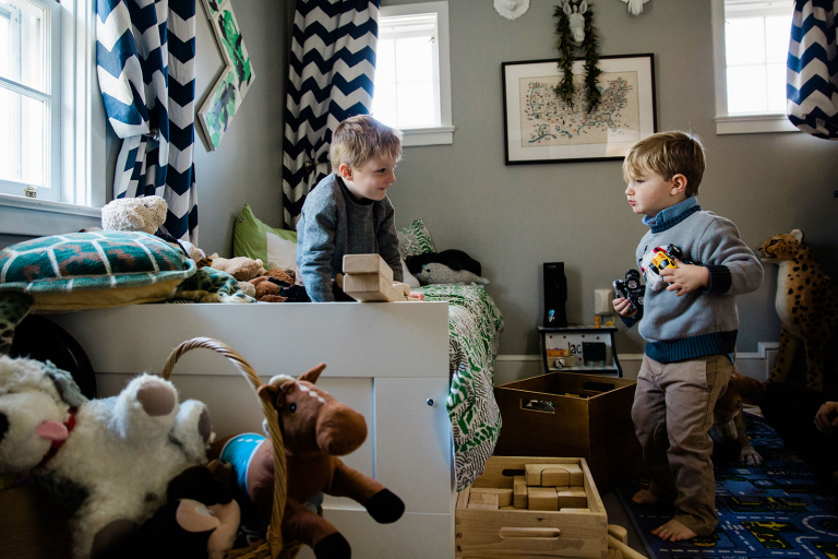 in home documentary family session