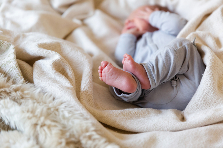 newborn baby portrait in Classic in home Newborn Session