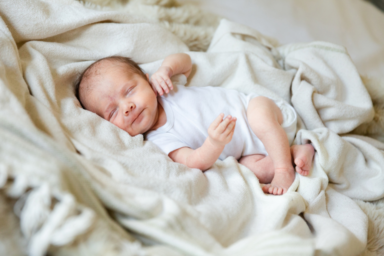 newborn baby portrait in Classic in home Newborn Session